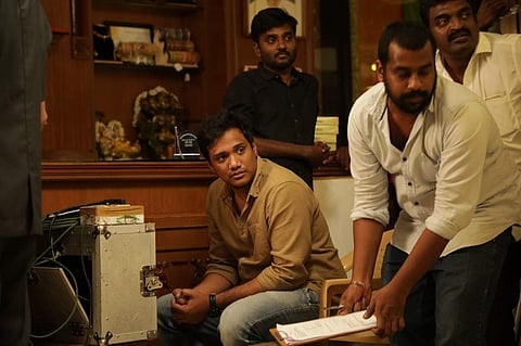 Santhana Bharathi's son debuts as director