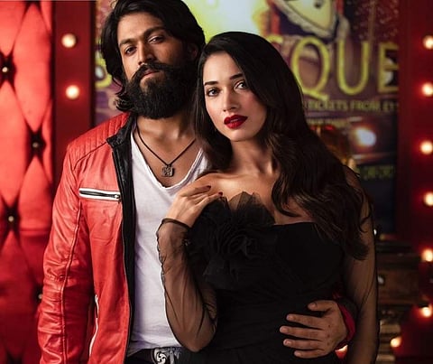 Yash and Tamannaah sport retro look in KGF