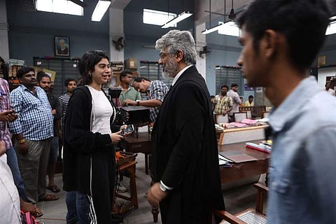 A peek into the sets of Nerkonda Paarvai 