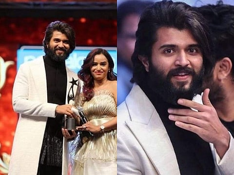 Vijay Deverakonda bags two awards at the SIIMA Awards 2019; seen with Arjun Reddy director Sandeep Vanga