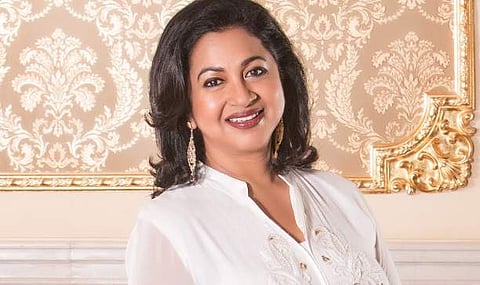 Radikaa Sarathkumar conferred the title Nadigavel Selvi at Market Raja MBBS trailer and audio launch
