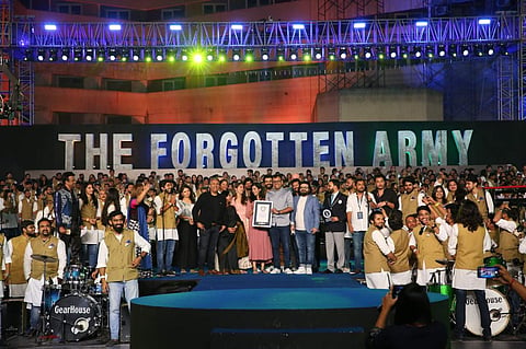 The team of The Forgotten Army sets Guinness World Record