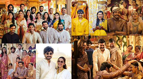 The Niharika Konidela - Chaitanya Jonnalagadda wedding has been the buzz of the town, and here are a few pictures of the couple and the Maha family from the ceremonies