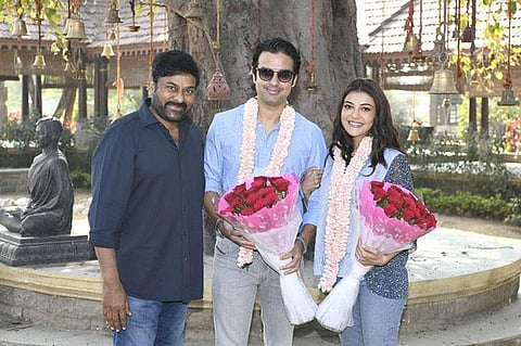 Kajal Aggarwal joins the sets of Chiranjeevi's Acharya 