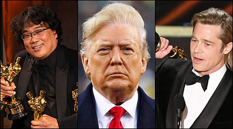 US President Donald Trump takes a dig at Oscar wins for Parasite, Brad Pitt