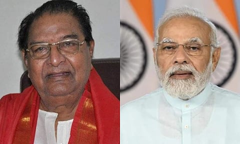 Kaikala Satyanarayana and PM Modi