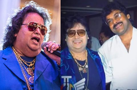 Bappi Lahiri with Chiranjeevi