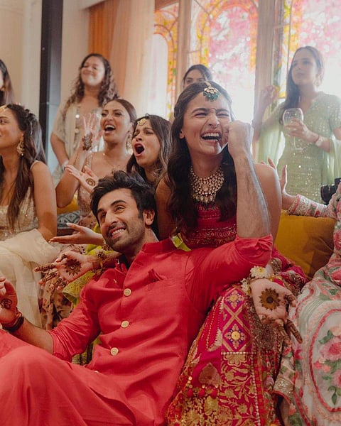 All pictures so far from Ranbir Kapoor-Alia Bhatt wedding