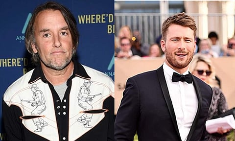 Richard Linklater and Glen Powell