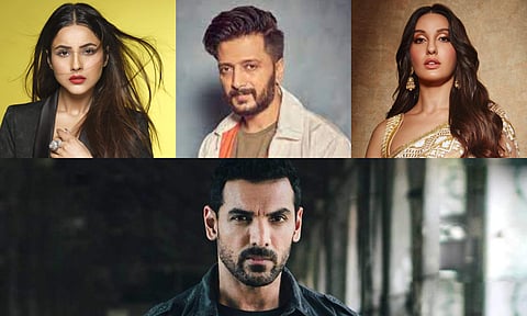 Shehnaaz Gill,  Riteish Deshmukh, Nora Fatehi and John Abraham