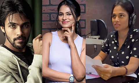 Ramya Pandian wraps dubbing for her film with Arav