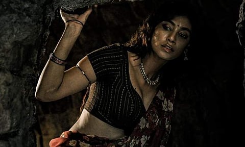 Anukreethy Vas' character poster from Tiger Nageswara Rao is out 