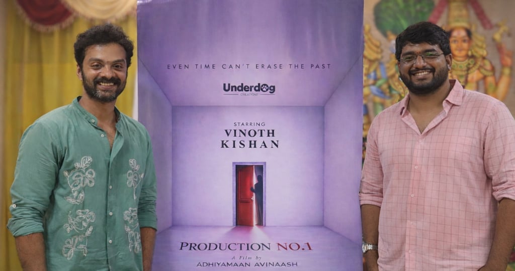 Vinoth Oper Vinoth Kishan joins hands with debutant Adhiyamaan Avinaash for his next