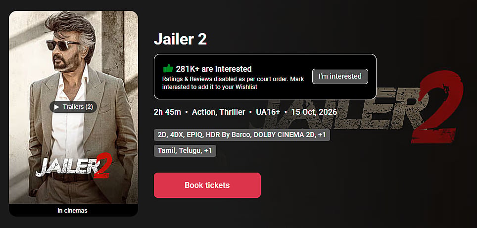 Jailer 2 makers tighten online review measures amid concerns: Report