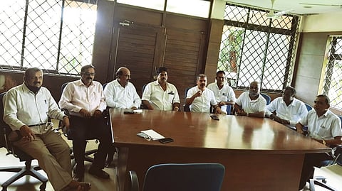 Meeting held by BJP Pernem on bad roads, Pernem (Goa) on Monday, 26 July, 2021