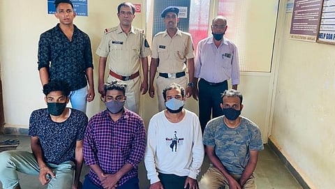 Four Keralite youths arrested with drugs  at Thivi railway station
