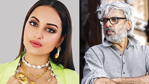 Actress Sonakshi Sinha and Director Sanjay Leela Bhansali 