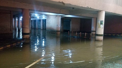  Goa :  Water in Bambolim subway.
