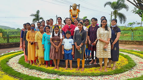 Celebration of Bhausaheb's death anniversary at Velge Educational Institution, Goa