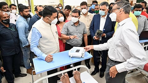 Vishwajit Rane And CM pramod Sawant announce Telemedicine service for Goa citizens