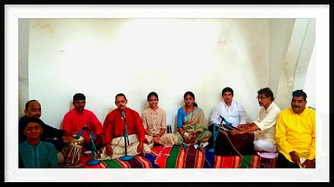 Nadbramh Sanstha Singing Bhajan Program at Bhausaheb Bandodkar Samadhi Place (Goa)