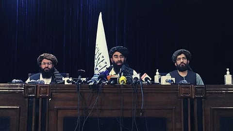 Taliban's Press Conference in Kabul 
