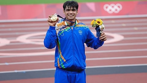 Gold medalist Neeraj Chopra 