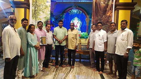 Suraj Govekar, who has not taken any honorarium for last 19 consecutive years in Morarji Public Ganeshotsav 
