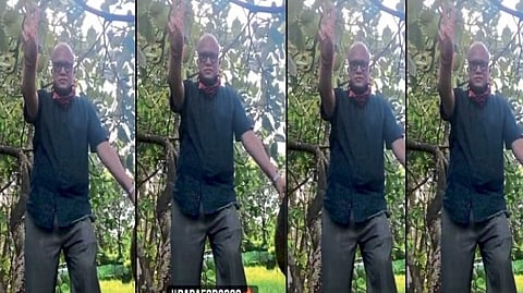 Congress leader Digambar Kamat climbed tree 