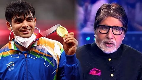 Tokyo Olympic Gold medalist Neeraj Chopra in KBC