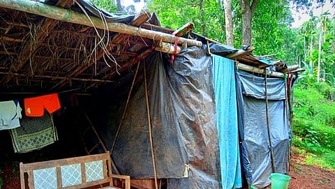 Goa : बोणकेवाडा वांते येथे उभारलेली झोपडी 