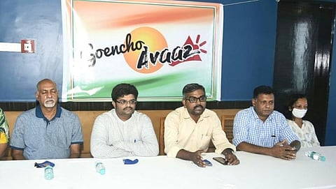'गोंयचो आवाज' पक्षाची पत्रकार परिषद 