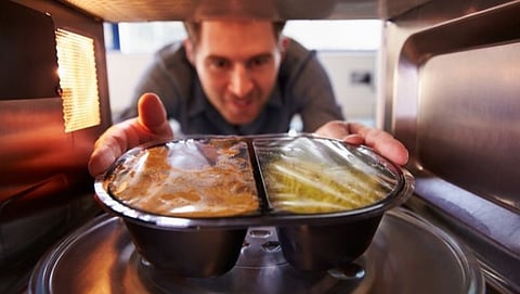 Avoid using this container in the microwave 