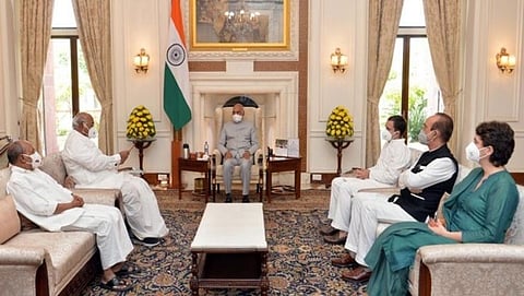 Lakhimpur Kheri Case: Congress  delegation met President Ram Nath Kovind