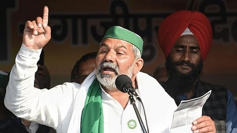 Rakesh Tikait warns central government for farmer protest  