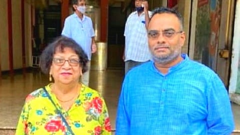 काँग्रेसचा राजीनामा दिलेल्या श्रीमती मार्था साल्ढाणा व मारीयान रॉड्रिगीस.