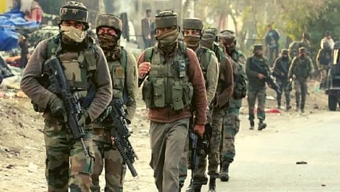 Clashes between militants and security forces at Baramulla in Jammu and Kashmir