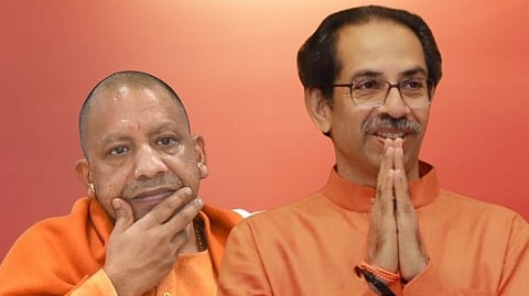 Maharashtra CM Uddhav Thackeray and Yogi Adityanath
