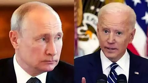 Vladimir Putin and Joe Biden