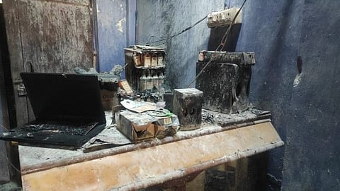 Fire in Wine Shop