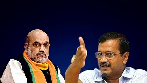 Arvind Kejriwal scoffs at union home minister Amit Shah in goa
