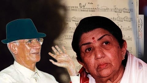 Lata Mangeshkar and OP Nayyar 