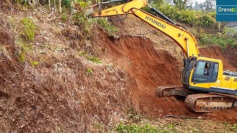 cutting Down hills in goa