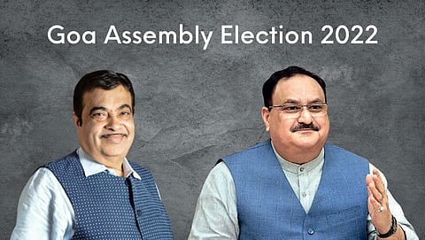 Nitin Gadkari and J P Nadda 