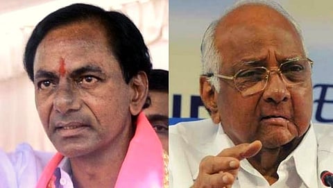 Telangana Chief Minister K. C. Rao &  Sharad Pawar