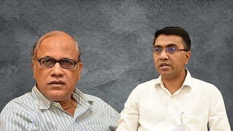 Digambar Kamat and CM Pramod Sawant