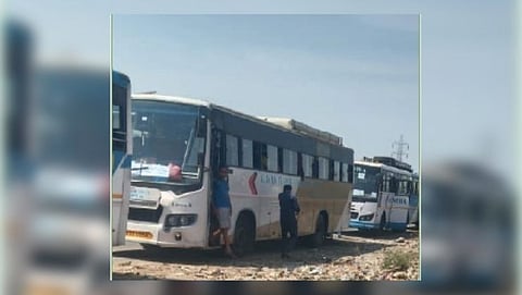 Bad condition of IRB police during the journey