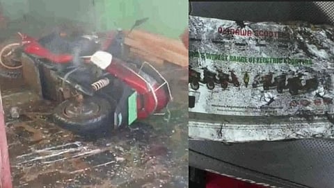 auto news story another electric scooter caught fire incident at manapparai after pune ola scooter tutk
