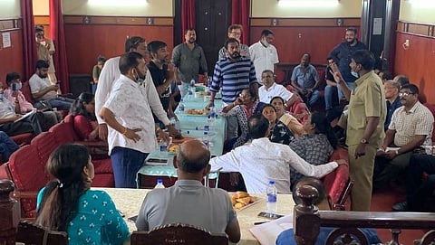 Quarrel in Madgaon Municipal council meeting