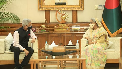 S Jaishankar with Bangladesh PM Sheikh Hasina 